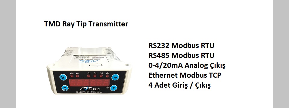 TMD Ekranlı Loadcell Transmitter